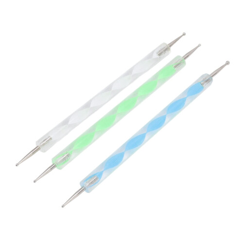 25pcs Dual Ended Nail Art Dotting Tools Set with Round Head for Precise Professional Designs 2