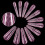 Poly Gel Nail Forms Clear Reusable Dual Forms Acrylic Nail Extension Tips with Length Scale 3