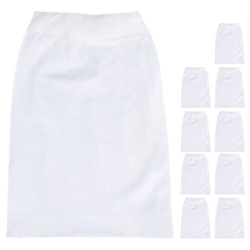 10 Pcs Pool Filter Cleaner Tool Mesh Strainer Slag Net Spa Filtration System White Nylon