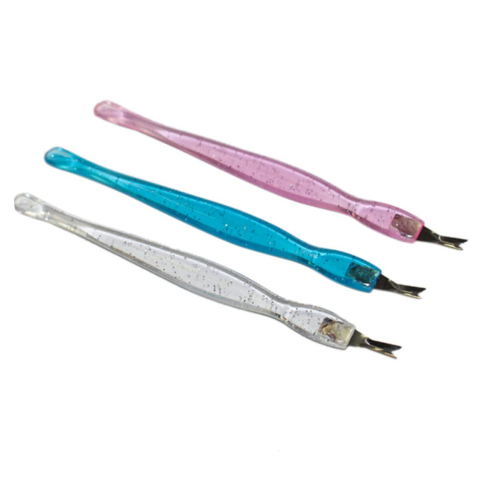 Cuticle Pusher and Remover Tool Set, DualEnded Stainless Steel with NonSlip Grip, 12in1
