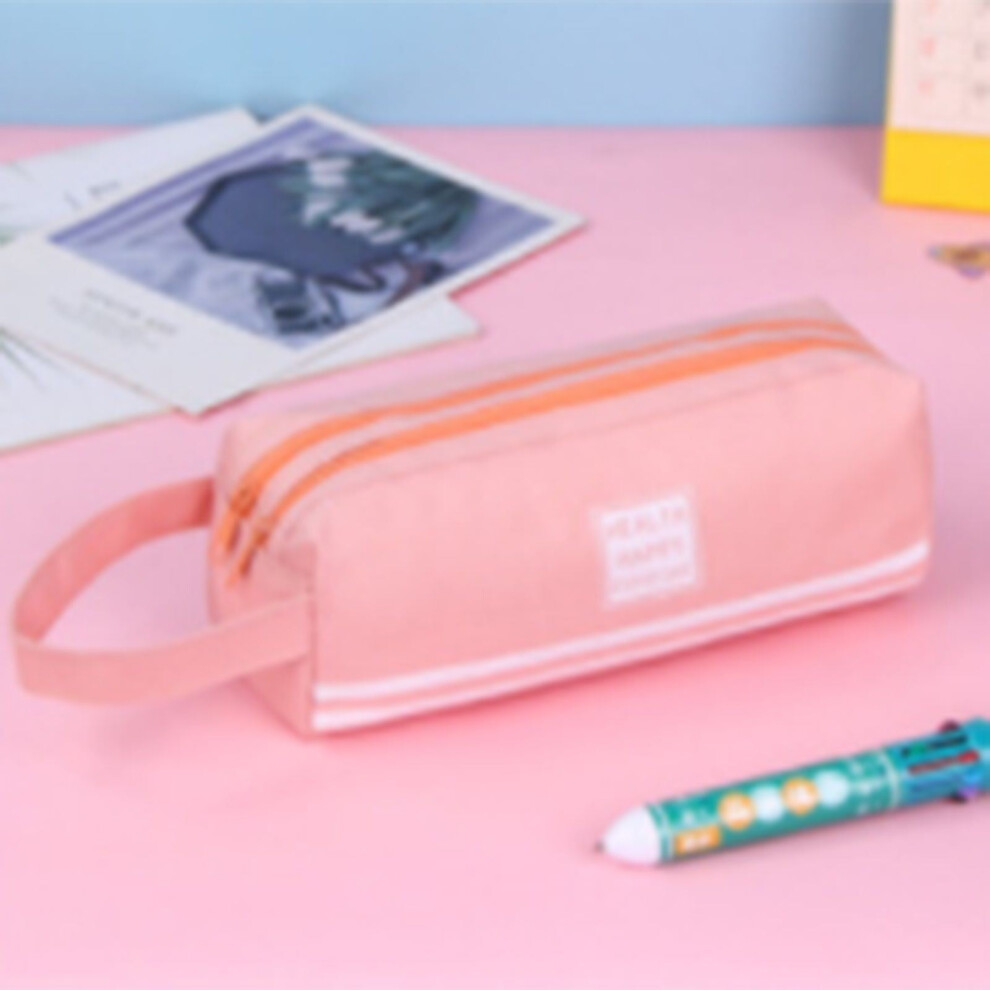 WinysinPortable Pencil Case Large Capacity Zipper Organizer Storage Pouch Pen Bag Compartments Cosmetic Bags For Women