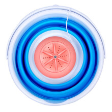 PAVEOS Folding Bucket Washing Machine Portable Turbine Washer USB Laundry Cleaner Clearance Washing Machine for Home Use B