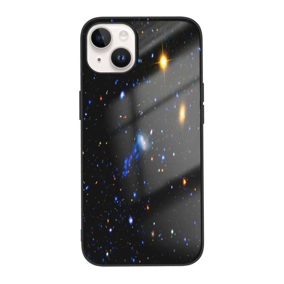 Binary Stars In Space Compatible With Iphone 14 Phone Case, Tpu Cell Phone Cover For Compatible With Iphone 14 Dual Camera 9048212073147