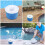 10 Pcs Pool Filter Cleaner Tool Mesh Strainer Slag Net Spa Filtration System White Nylon 3