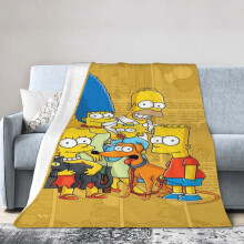 Simpsonit Heittohuovat Pehmoiset Matkahuovat Makuuhuone Olohuone Sohva Toimisto