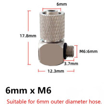 Pneumatic Mini Male Thread X Push-On Fittings Elbow Quick Adapter For Tube Hose - Clearance