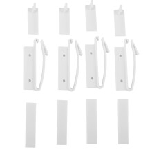 Elegant Sliding Patio Door Solution, White Pressed Cast Design Ensures Seamless Furniture Integration, Mortise Lock Included for Enhanced Security,