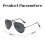 Γυαλιά ηλίου Unisex Aviator με αντίληψη πραγματικού χρώματος, σκίαστρα για υπαίθριες 5