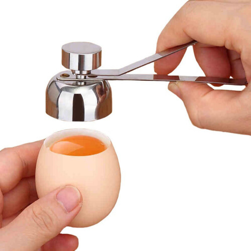 Effortless Egg Cracker Topper, Stainless Steel Egg Opener For Kitchen Tool, Perfect Circle Eggshell Removal, Dishwasher Safe Rust-resistant Egg 1