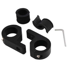 Light Bar Mounting Brackets for Motorcycle, LED HID Work Light Mounting Brackets Universal Horizontal Bar Tube Clamp with Rubber Inserts for Snugger