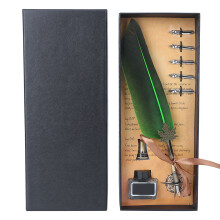 Quill Ink Dip Pen, High-Grade Gift With Unique Feather Quill, Suitable For Drawing And Handwriting