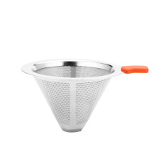 Cafetieră cu filtru, sticlă borosilicată groasă rezistentă la căldură, filtru dublu din oțel inoxidabil pentru o preparare optimă, control
