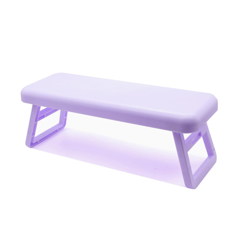 Purple Nail Hand Rest Pillow Foldable Comfortable Cushion For Salon And Home Manicure Use