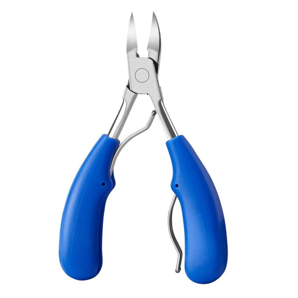 Blue Professional 7Pcs Manicure Set With Cuticle Nipper Nail Care Kit For Travel And Home Use