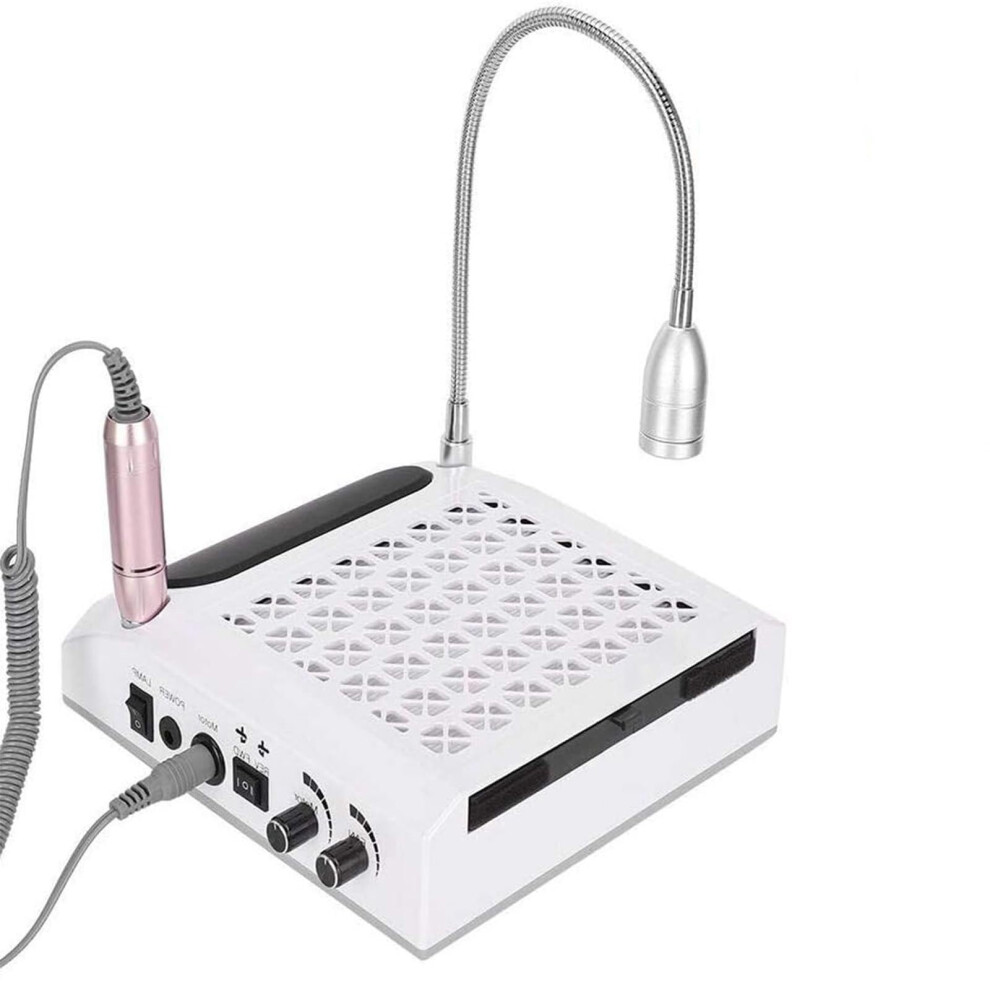 Light 4 In 1 Professional Nail Drill Machine 30000 Rpm With 80W Nail Dust Collector And Led