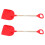 2Stk Kinder Schneeschaufel Mit Holzgriff Rote Plastik Schneeräumer 9