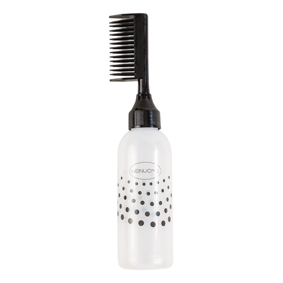 Black Hair Dye Applicator Bottle With Comb For Even And Mess Salon Hair Colouring