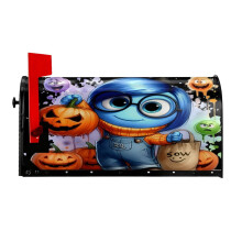 Inside Out Magnetic Mailbox Cover Garden Yard Home Decor For Outside, Decorative Outdoor Post Letter Box Wrap Decor Mail Wraps, 25.5x21 In