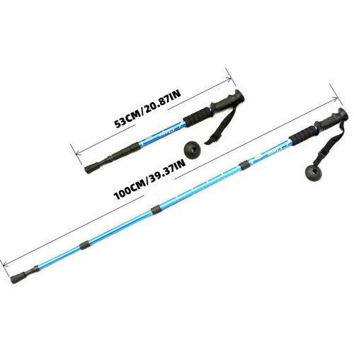 Floleo Adjustable Walking Poles with Cork Handles 1