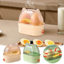 2 Pack Rapid Egg Cooker, Compatible with Easy-Peel, Hard/Medium/Soft Boiled Eggs, Poacher, Omelet Maker, Auto Shut-Off, Alarm, BPA-Free, Slate Blue