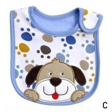 Babador de alimentação leve e impermeável para bebês, estilo turbante, fofo, para meninas, com babador de pano para meninos, modelo D2C3