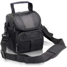 Funda impermeable negra para cámara (con cubierta para la lluvia) compatible con Canon EOS M10, M6, M2, Mark II, M50, M100 y Rebel T3i.