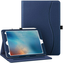 Capa compatível com iPad Pro de 9,7 polegadas (lançamento de 2016) - [Proteção de cantos] Suporte inteligente tipo folio com visualização em