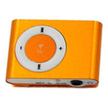 Mini MP3 Player Portátil USB com Clip, Resistente à Água, Compacto e Esportivo, em Metal, com Entrada para Cartão TF