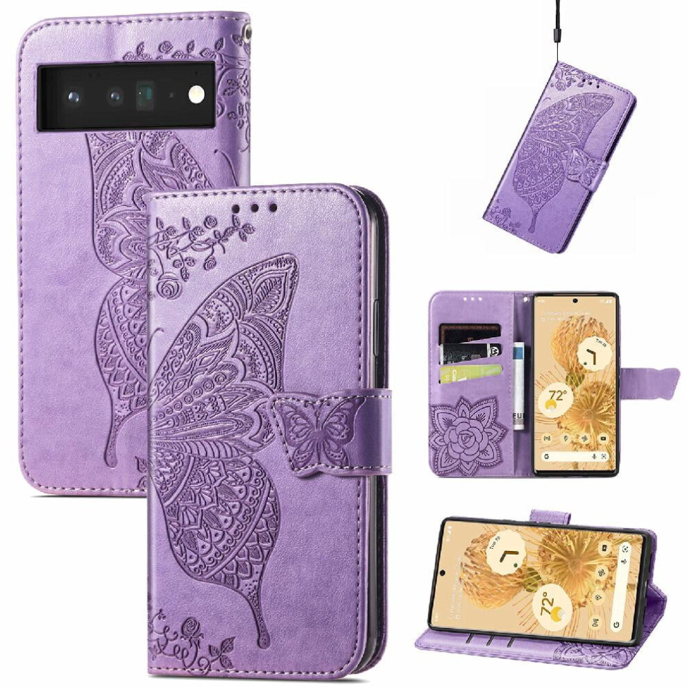 Case For Google Pixel 6 Pro Butterfly Wallet Wing Business Multi-Color 9048212203100
