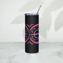 Bicchiere termico in acciaio inox Neon (nero)