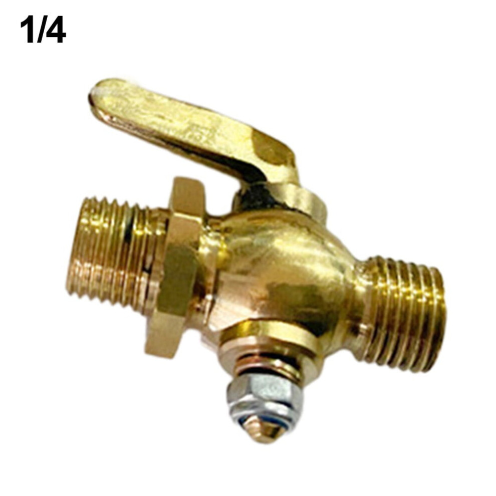 1/4\" 3/8\" 1/2\" 3/4\"Bsp Male Brass Drain Petcock Shut Off Valve Fuel Gas 0.8 Mpa 9048212205333
