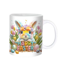 Ofertas de Páscoa Quinlirra: Caneca de cerâmica em formato de coelho, 350ml - Ideal para presentear na Páscoa ou no aniversário da mamãe.