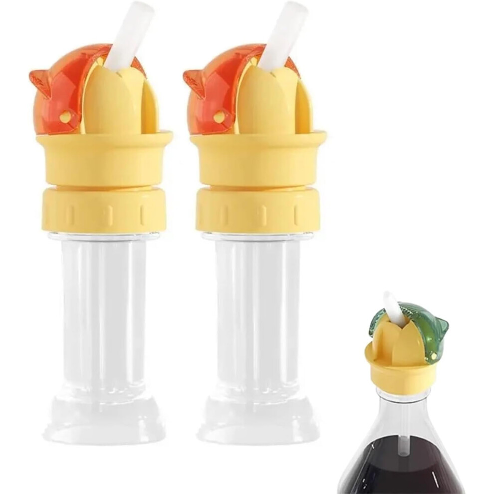 Reusable Water Bottle Straw Lid for Kids, Compatible with Various Bottles - Spout Adapter & Caps, BPA-Free Sip Cap