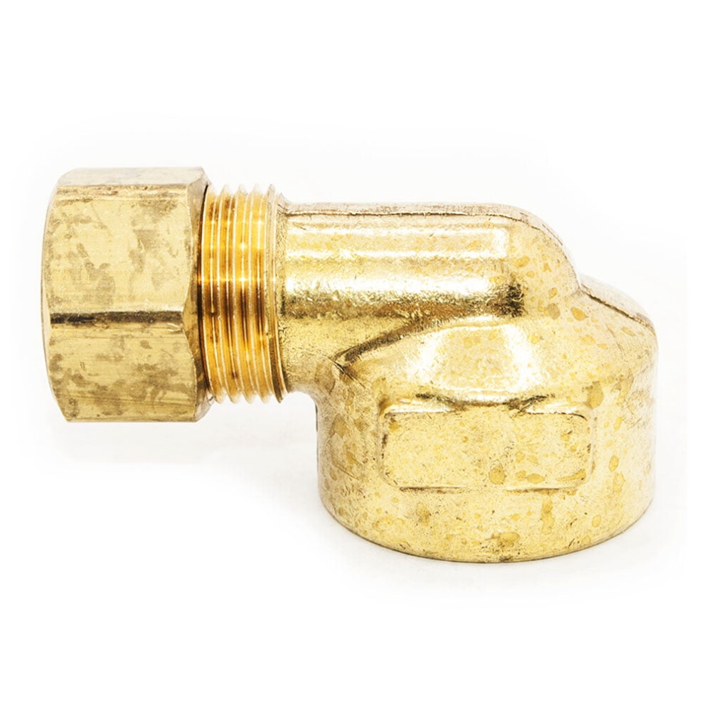 Thrifco 6970009 #70 3/8 Inch X 3/8 Inch Lead-Free Brass Compression Fip Elbow 9048212205340