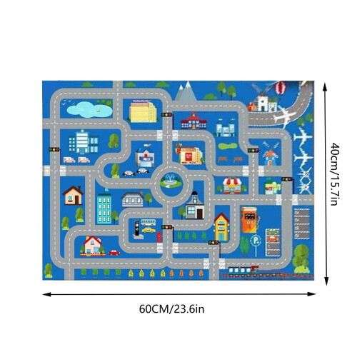 Dealovy40*60cm Παιδικό χαλί για πάρκινγκ, αναρρίχηση, κυκλοφορία, παιχνίδι, πρόωρη 1