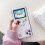 Custodia per console di gioco retrò compatibile con iPhone 14 Plus, design Game Boy con 36 giochi e display a colori, bianca 6