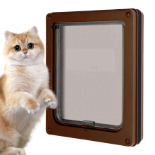 Dog Door with Flap for Interior Exterior Use, Pet Gate Barrier for Cat Kitten Puppy Home Balcony