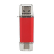 Geheugenstick met behuizing van aluminiumlegering, dubbele USB 3.1-aansluitingen voor iPhone, Android-telefoons, pc, MacBook, externe opslag, 64 GB,
