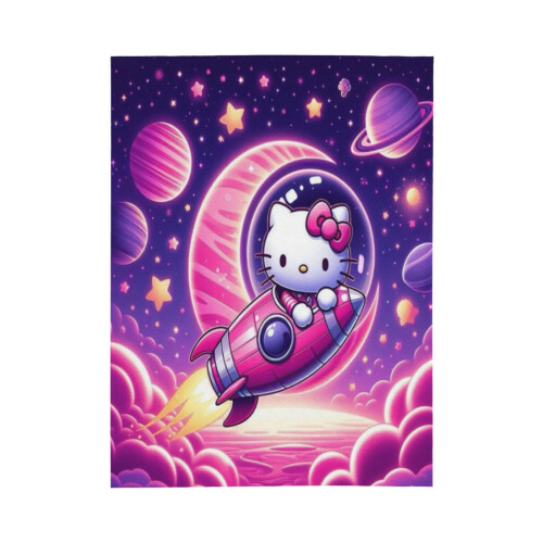 Blaincéad Lomra Hello Kitty Braincéad Caithimh Thar a Bhog Cluthar, Gnéithe Leapa do Pháistí - Thar a Bhog 40"X30" 1