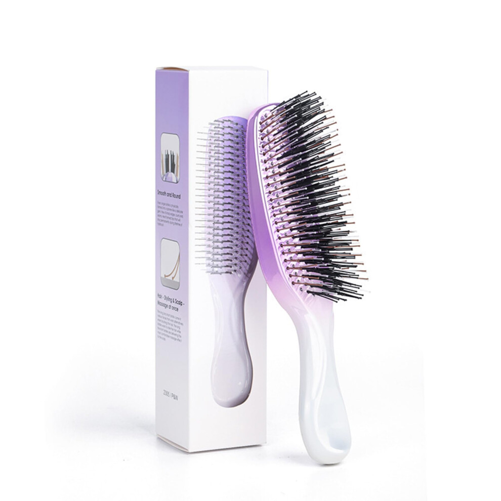 Unisex Detangling Hair Brush With Elastic Teeth For Wet And Dry Use, Anti Static Scalp Massage Comb