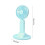 Kayannuo USB Handheld Fan - Reversible Head, 3 Speeds, Compact Foldable Design for Easy Storage (Blue) 3