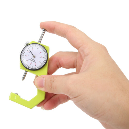 Thickness Meter 0.1mm Resolution, 0-30mm Handheld Dial Gauge 2