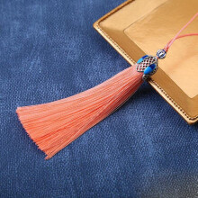10pcs 8cm Silk Polyester Tassel Fringe Trim for DIY Jewelry, Sewing, Curtain Decor, Water Pink