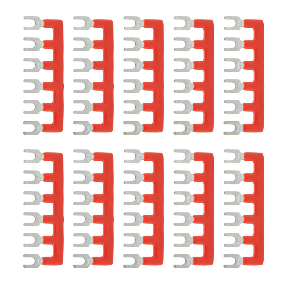 Construction & Household Copper Barrier Strip 10Pcs 400V 25A Pvc Fork Tb 2506 3441381131582