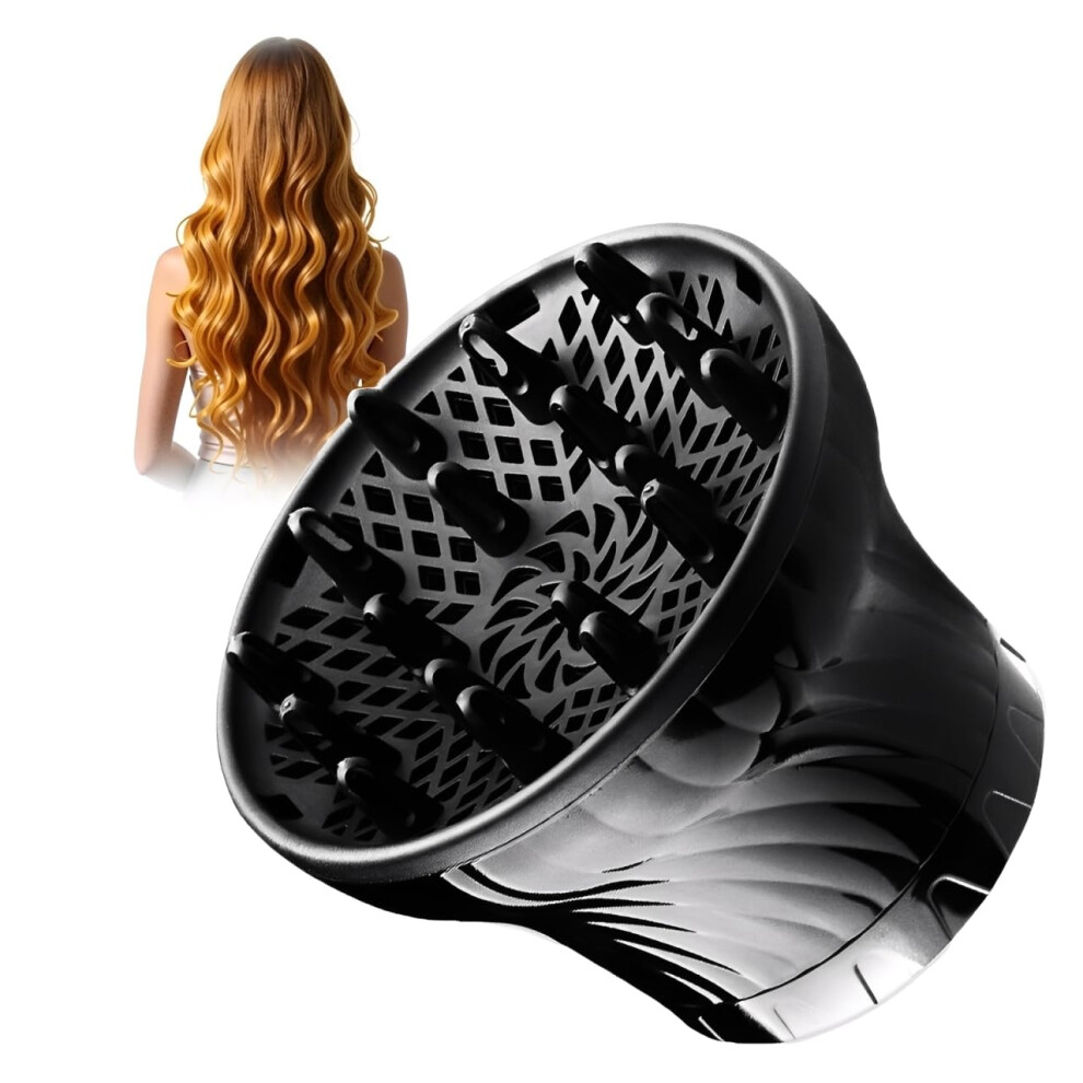 Hair Dryer Diffuser Universal Attachment for Curly and Wavy Hair with CurlEnhancing Airflow