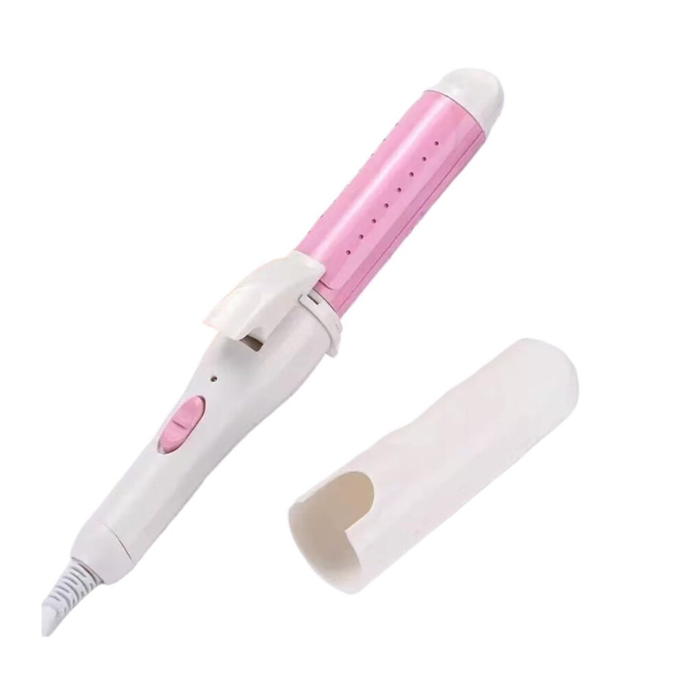 Pink 2 In 1 Titanium Hair Straightener And Curling Iron With Fast Root Volume, Cordless Styler