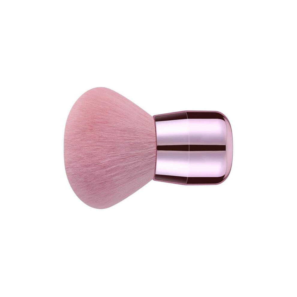 Pink Nail Dust Brush With Soft Bristles For Acrylic And Gel Nails, Nail Art And Makeup
