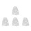 4Paare Weiße Glitzer Beinstulpen Polyester Für Bühnenauftritte 7