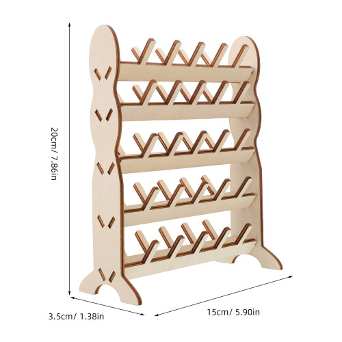 Sewing Organizers Stickgarn Organizer Beige Holz 1 Stk 2