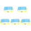 5Stk Schwimm-Trainingsboard Robustem Eva, Leichter Multi-Kickboard 3